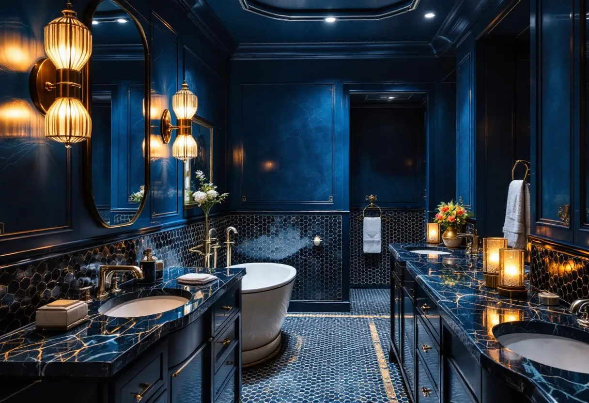 art deco bathroom