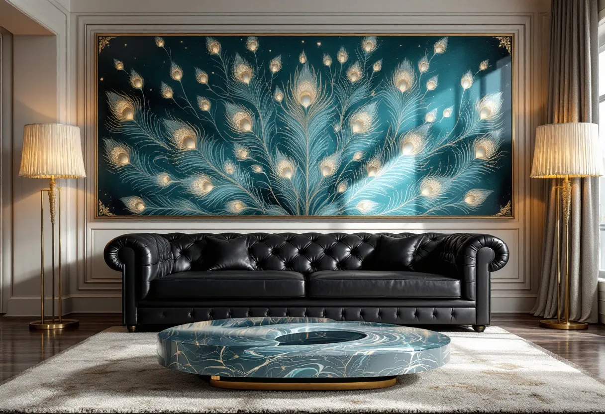 art deco living room