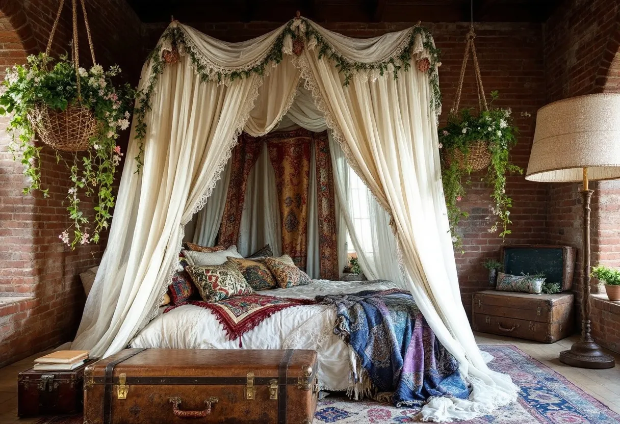 eclectic bedroom