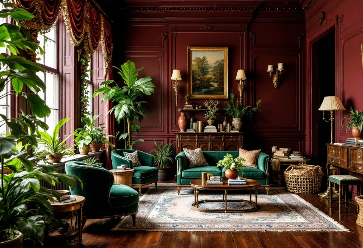 maximalist living room