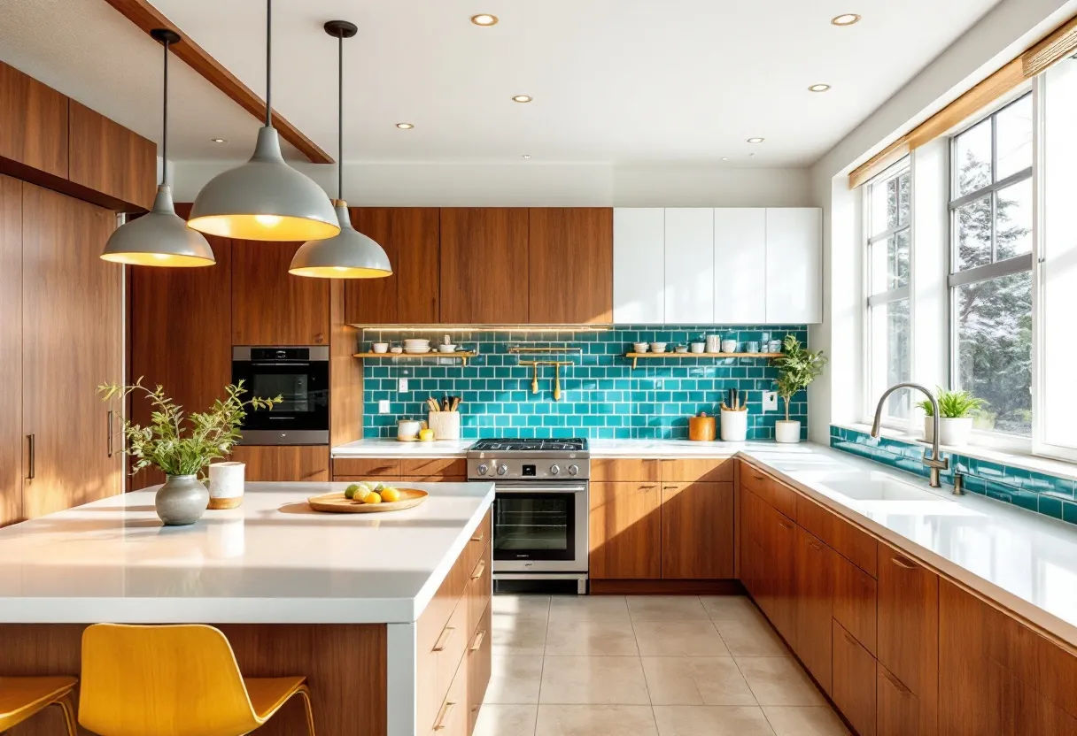 mid century modern kitchen