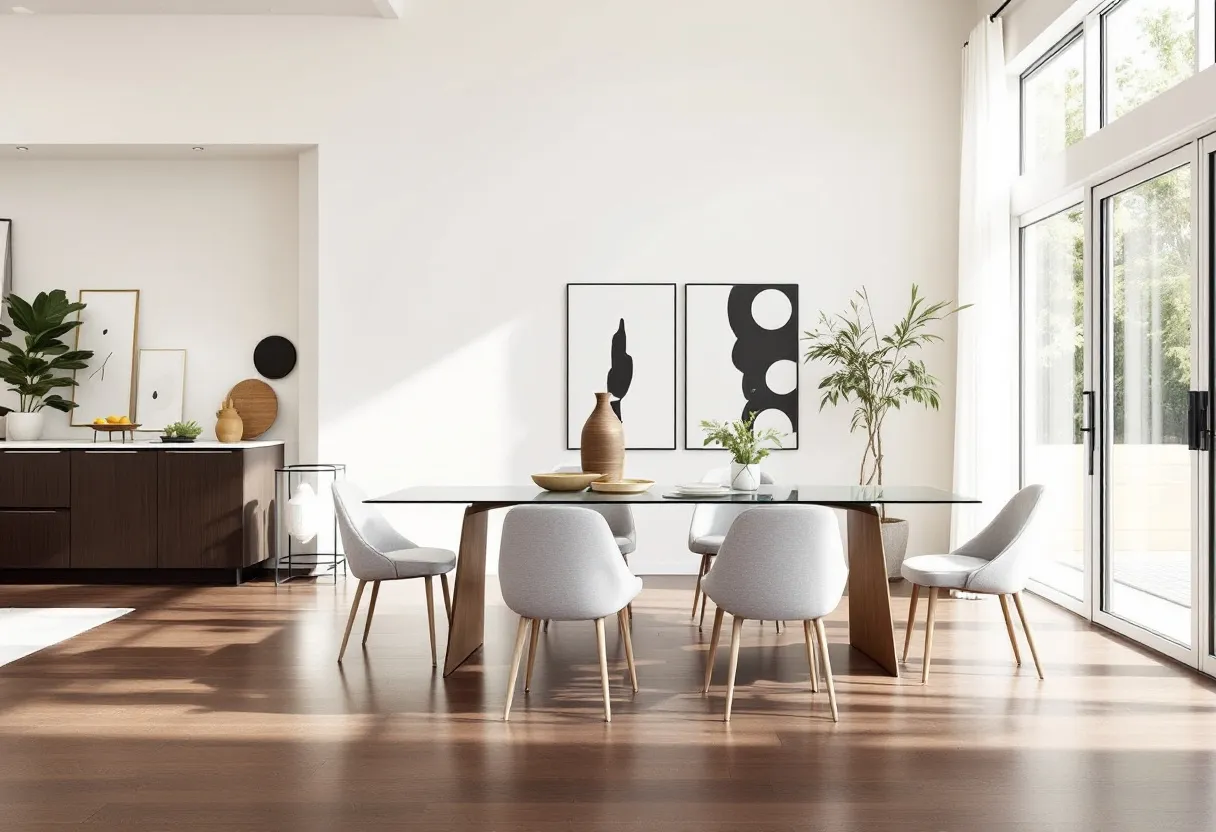 modern dining room