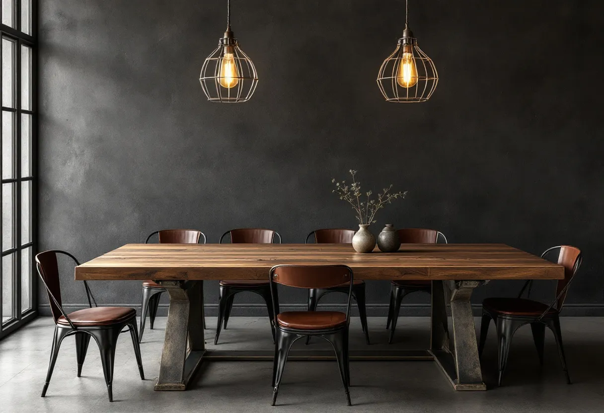 moody dining room