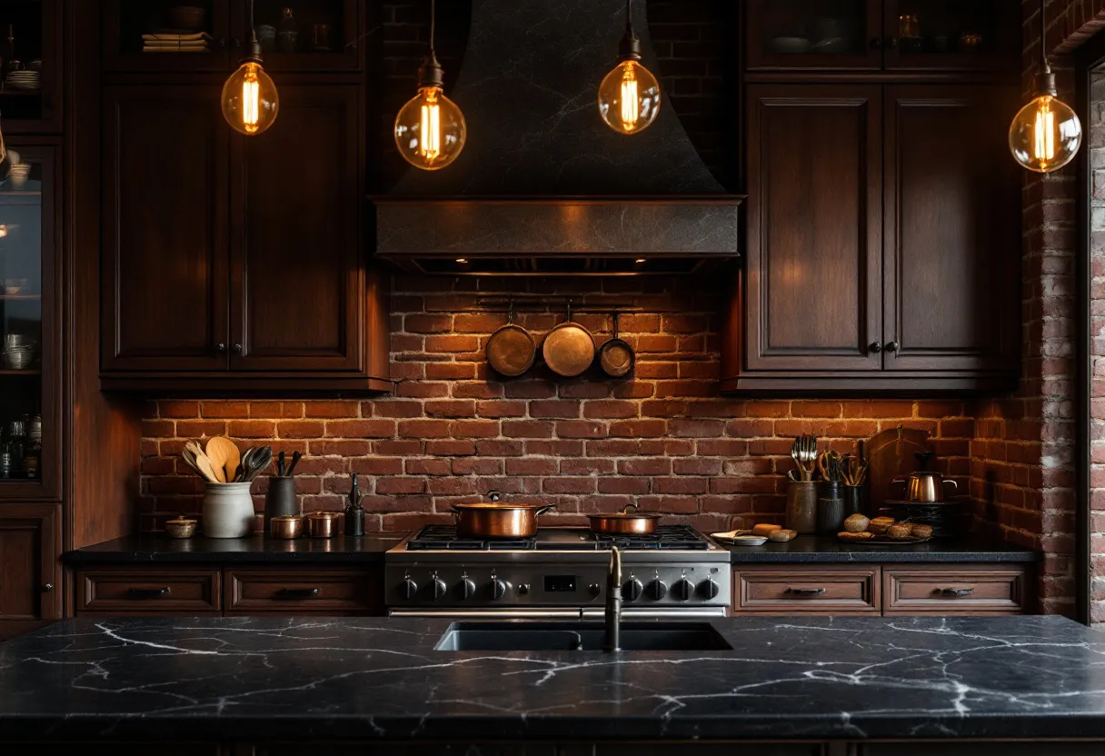 moody kitchen