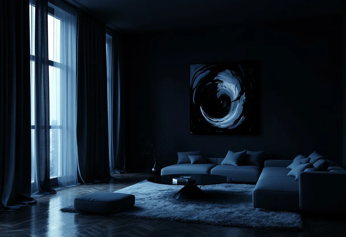 moody living room