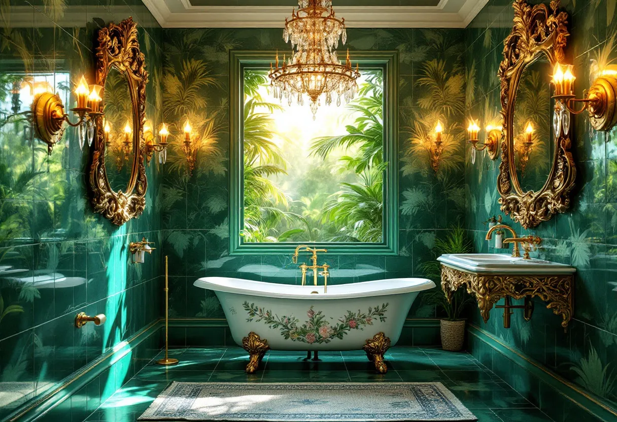 tropical bathroom